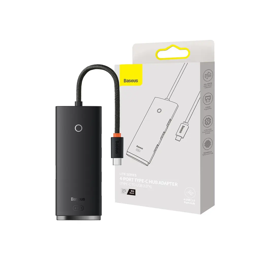 Baseus Lite Type-C 4-Port USB 3.0 Hub 25cm