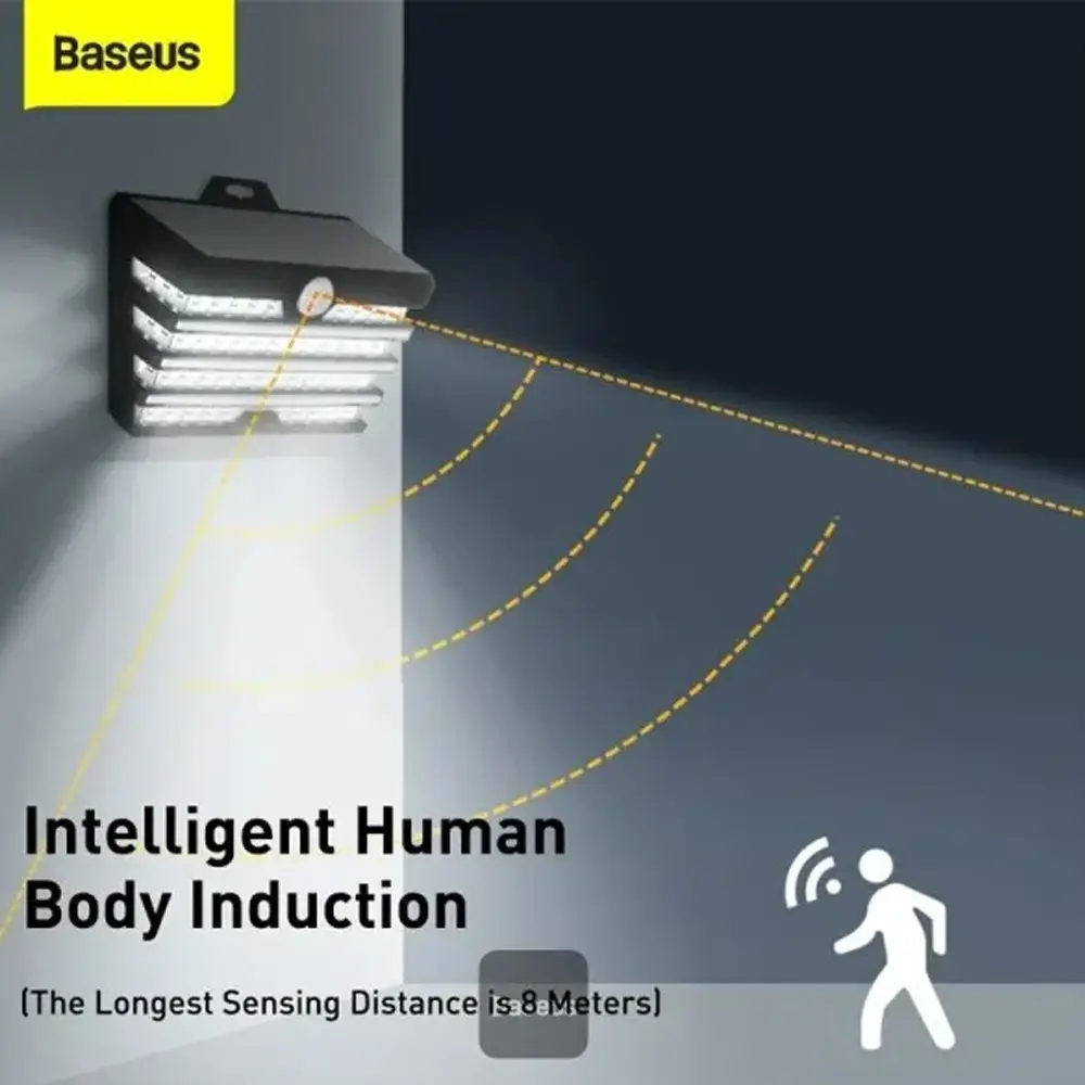 Baseus Energy Collection Series Solar Energy Wide Angle Wall Lamp 2-Pcs Pack