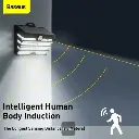 Baseus Energy Collection Series Solar Energy Wide Angle Wall Lamp 2-Pcs Pack