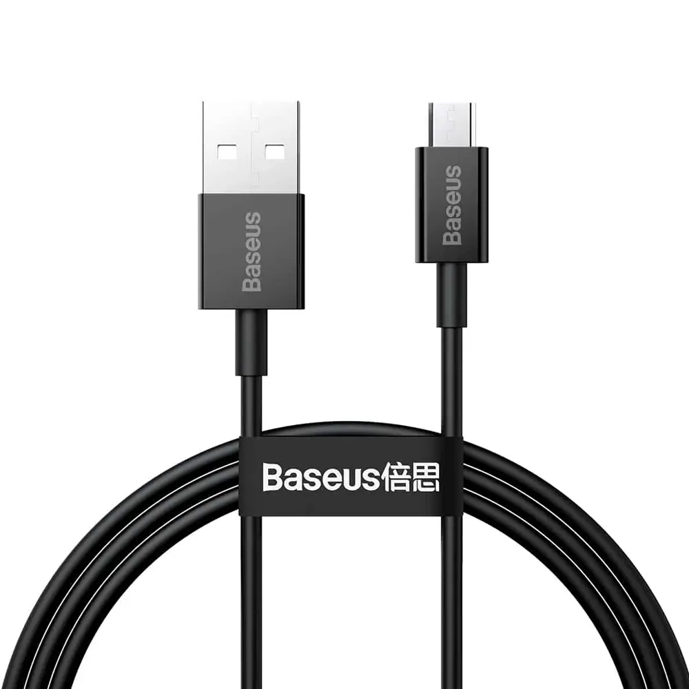 Baseus Superior Series Fast Charging Data Cable USB to  Micro 2A 1m Black