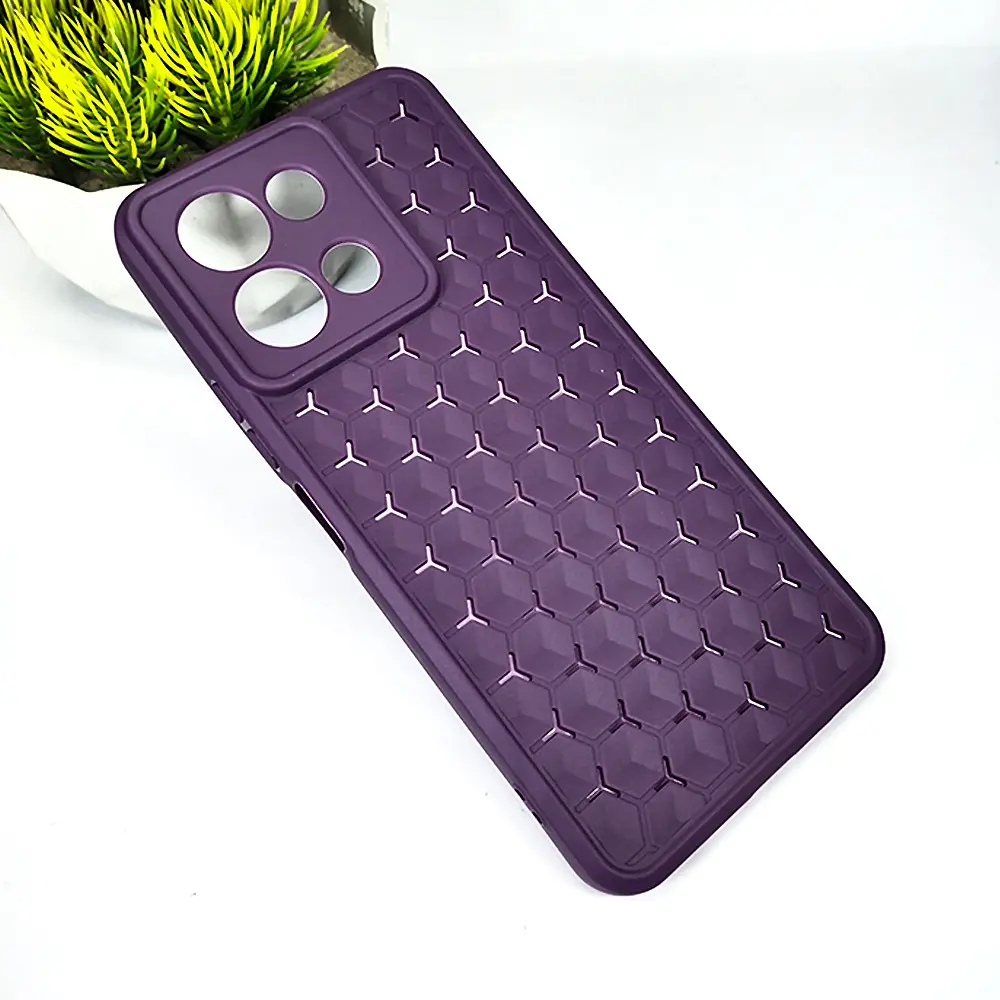 Vivo Y28 4G 5G Heat Dissipation Soft Silicone Back Case - Purple