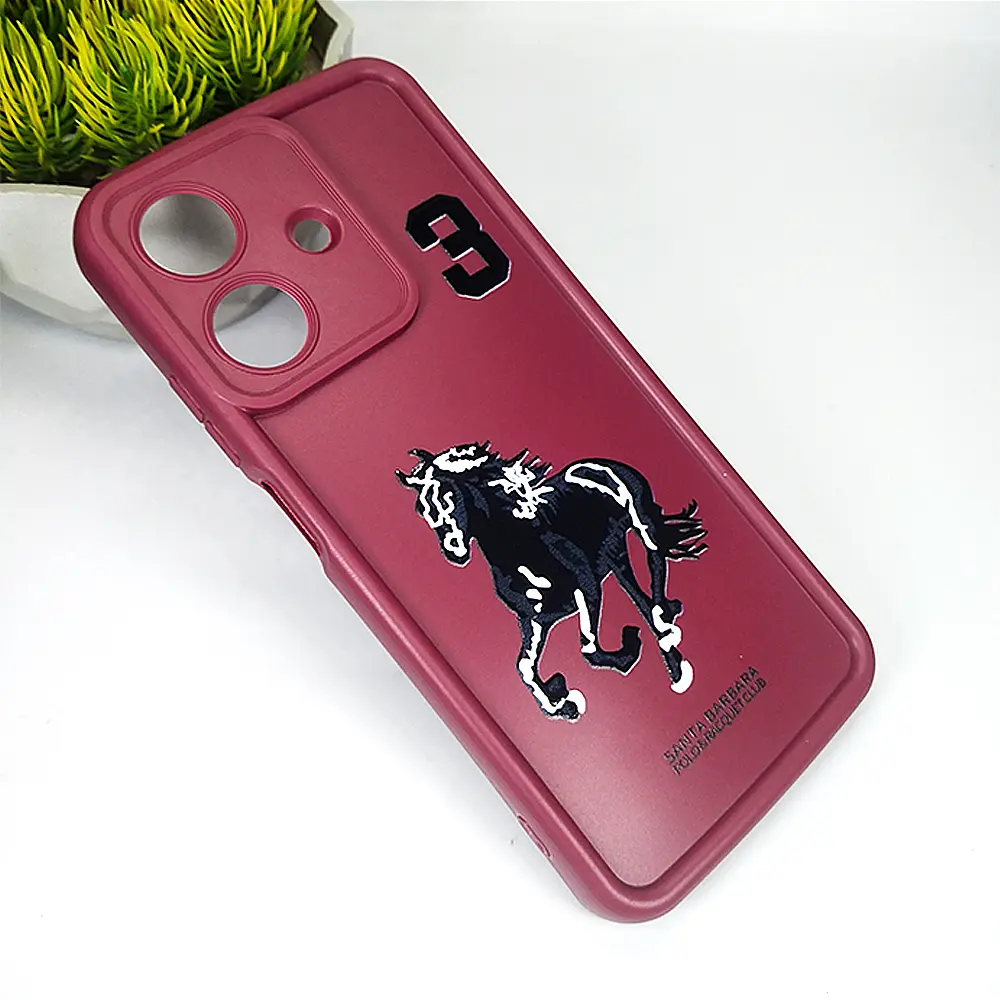 Oppo Realme Note 60 Printed Soft Silicone Back Case (Maroon)
