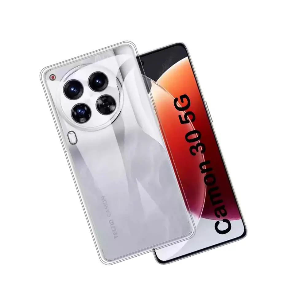 Tecno Spark 30C Dust Plug Transparent Back Case 