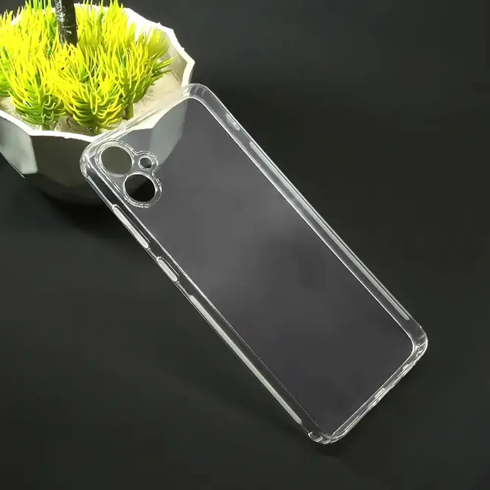 Samsung A06 Dust Plug Transparent Back Case