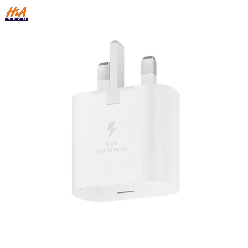 Samsung 25w Adapter W/O Cable White 3 Pin New Version