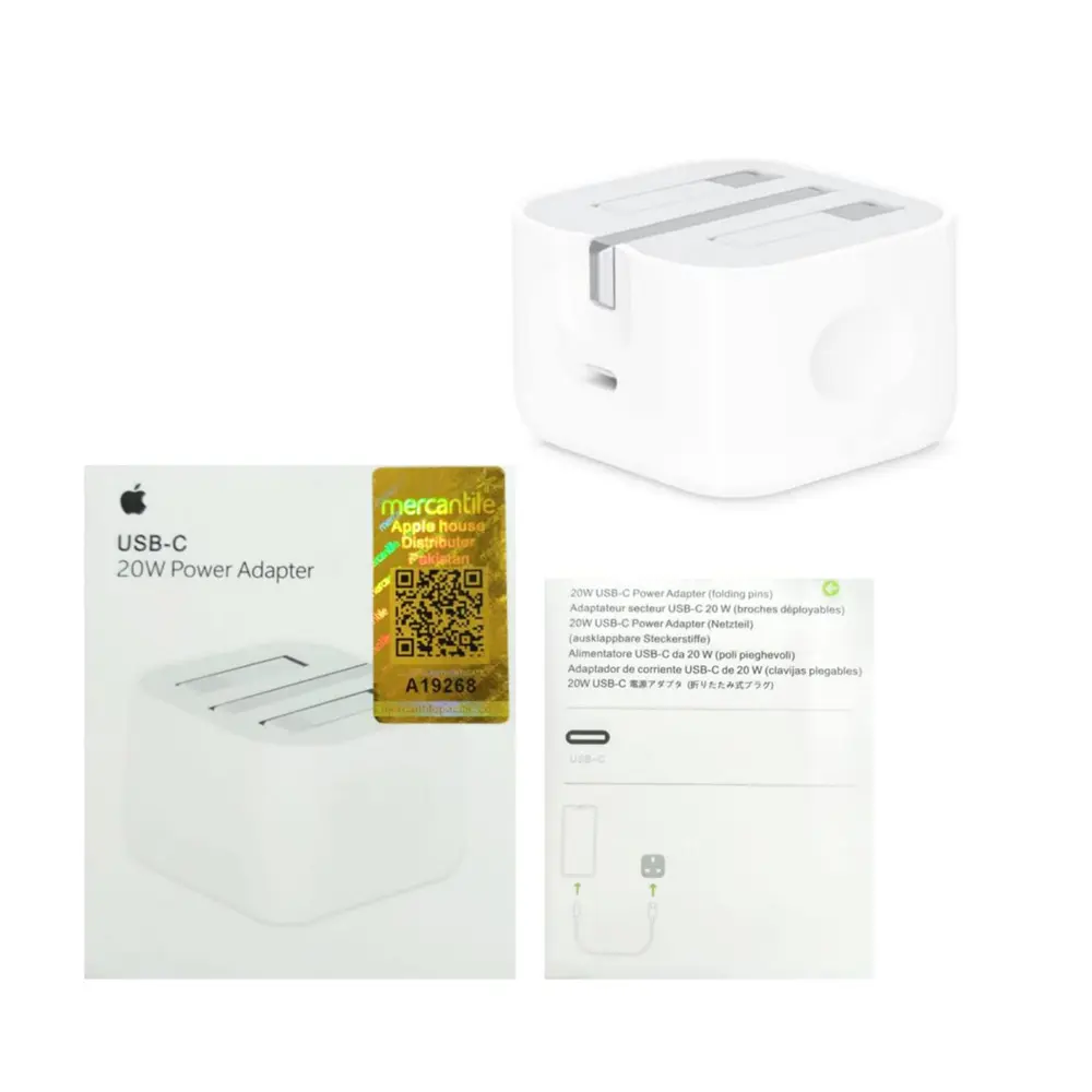[C1A1T2LM-15] Official apple USB-C 20W fast and efficient Mercantile Adapter