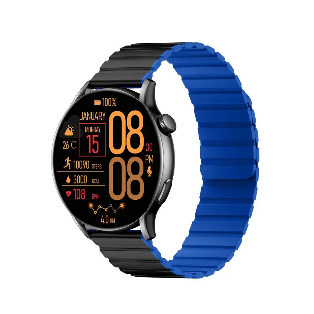 Glorimi Smart Watch M2 Max Dual Strap Black / Blue