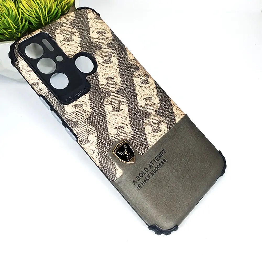 Tecno Pova Neo A Bold Attempt Leather Back Case (Natural Titanium)