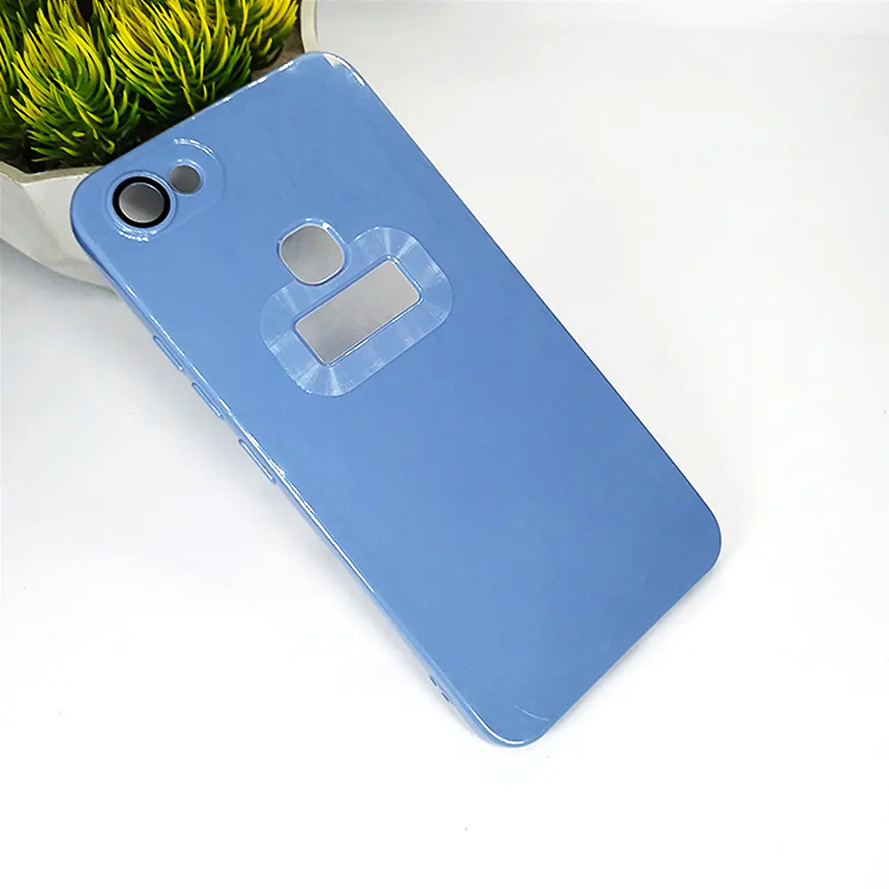 Vivo Y83 Matte Camera Lens Soft Silicone Back Case - Blue Gray