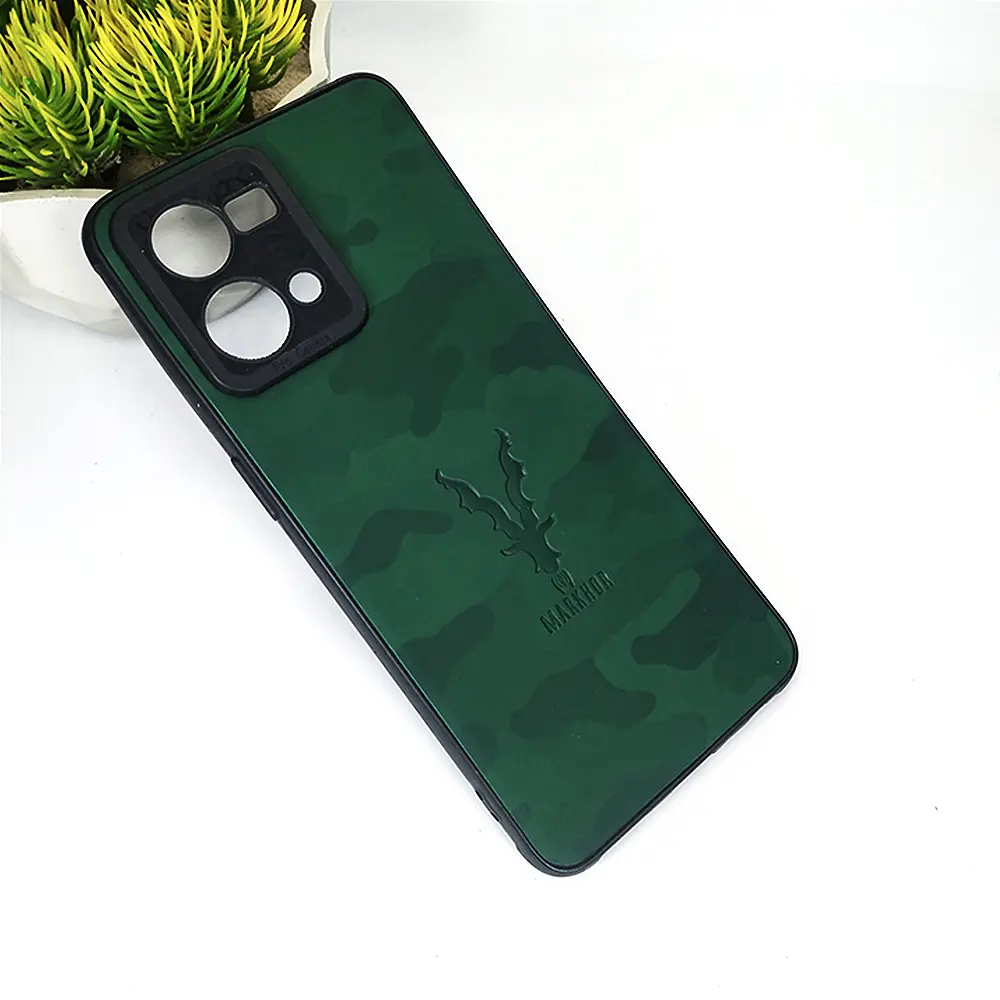Oppo F21 Pro 4G Markhor Leather Back Case (Green)