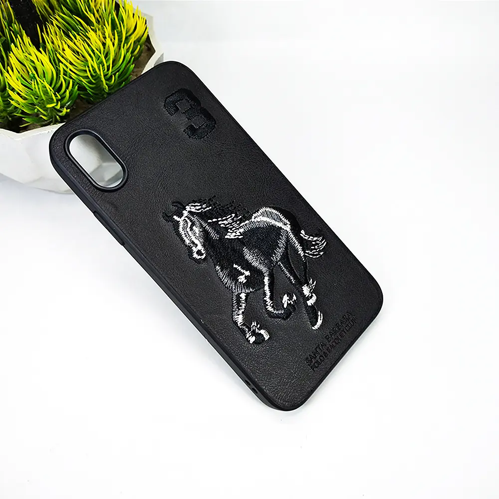 iPhone XS Max Santa Barbara Polo Racquet Club Back Case (Black)