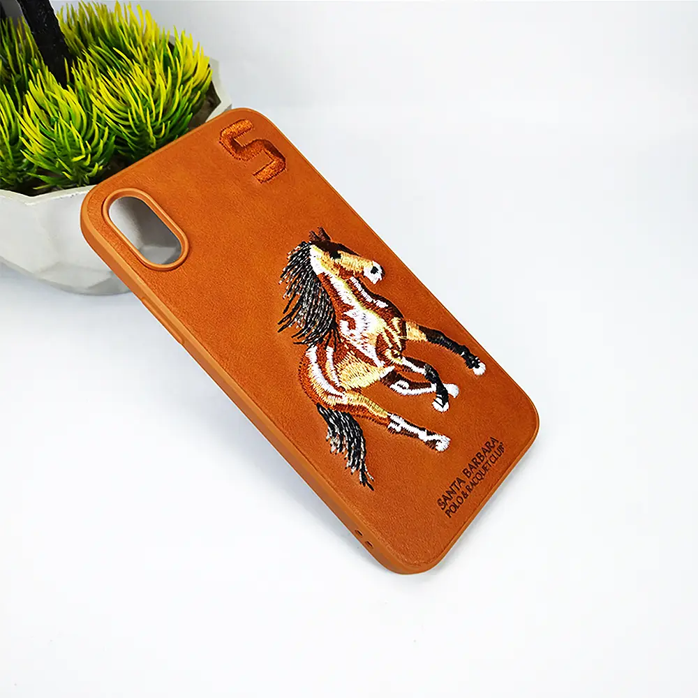 iPhone XS|X Santa Barbara Polo Racquet Club Back Case (Brown)