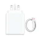 Mi 120W Charger Combo (Type-A) with A to C Cable 3Pin White 