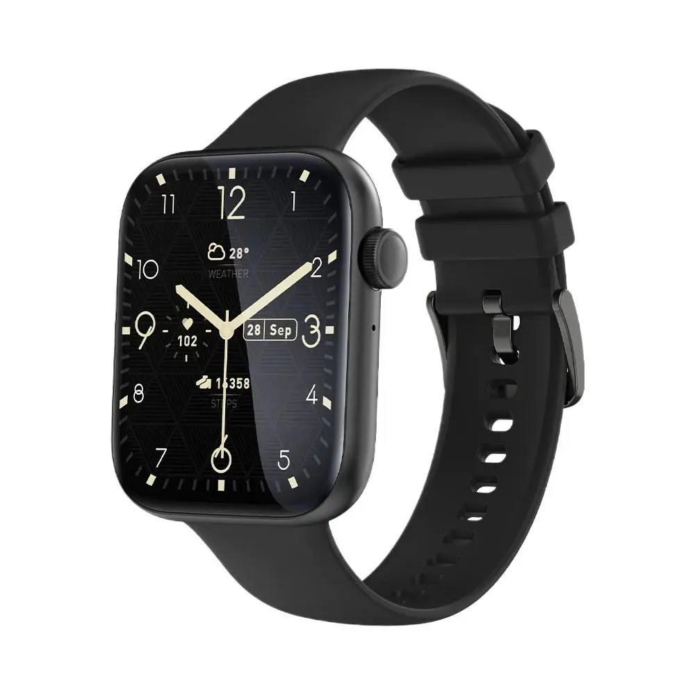 Qwatch Bluetooth Calling Smart Watch Black 