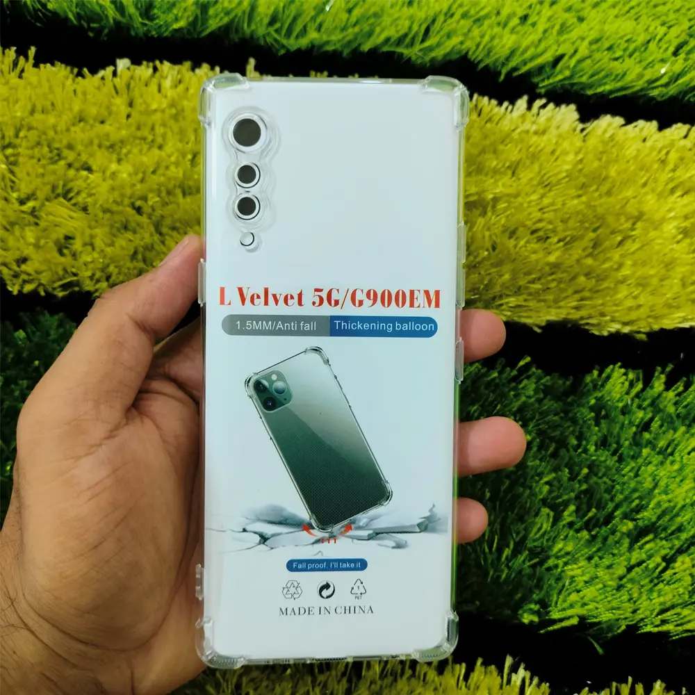 [PO7BLGVELVET] LG Velvet 5G G900EM 1.5mm TPU|Transparent Back Case