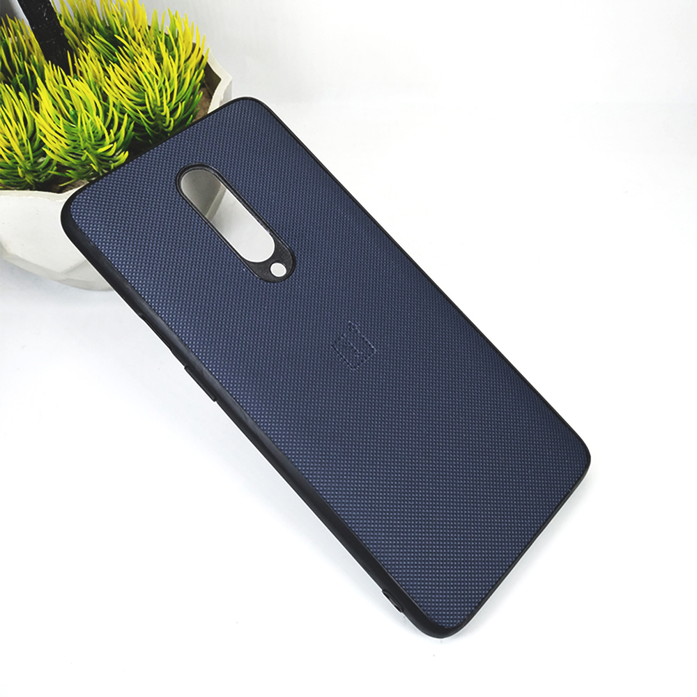 [PO32B1PL7PR-5-17] OnePlus 7 Pro (Nillkin) Leather Super Frosted Shield Matte Back Case (Navy Blue)