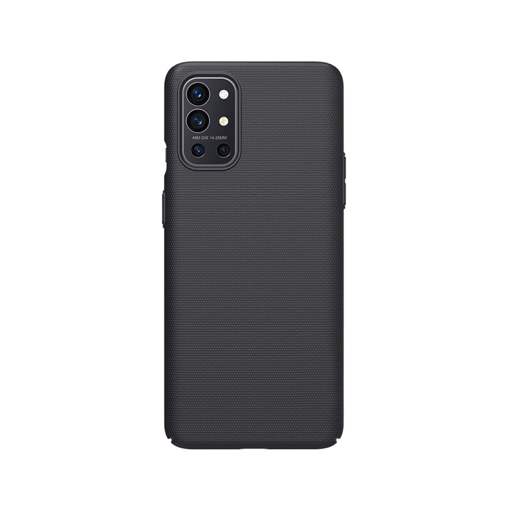 OnePlus 8T|OnePlus 9R (Nillkin) Leather Super Frosted Shield Matte Back Case (Black)