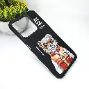 Oppo Realme C61/C63 3D Punch Printed Back Case (Black)