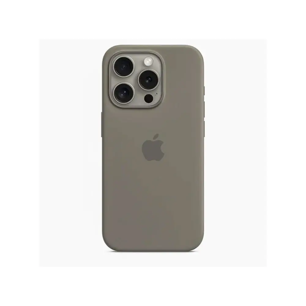 iPhone 15 Official Soft Silky Back Case (Natural Titanium)