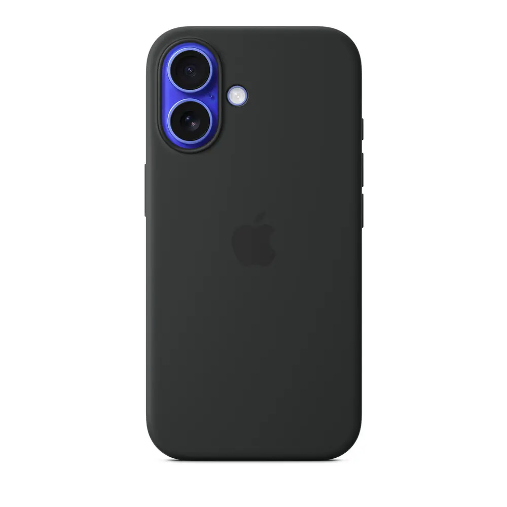 iPhone 16 Original Official Soft Silky Back Case (Black)
