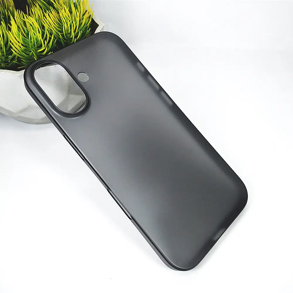 iPhone 16 Plus Hard Paper Back Case (Black)