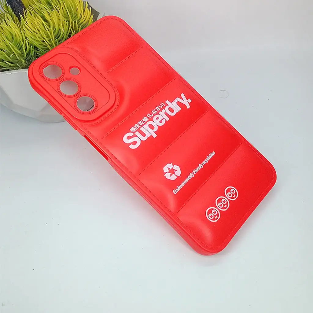 Samsung Galaxy A24 3D Puffer Back Printed Soft Silicone Case - Red
