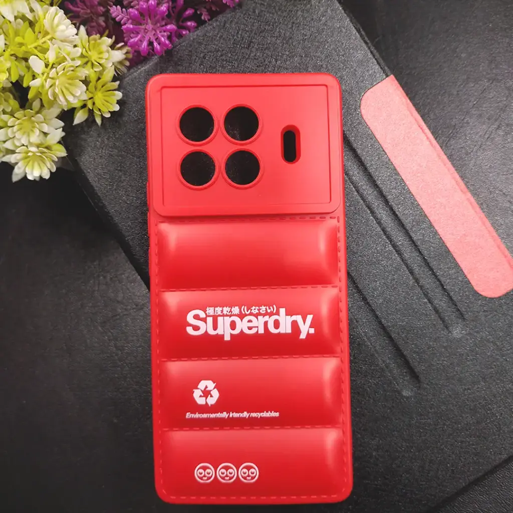 Tecno Spark 20 Pro Plus 4G 3D Puffer Back Printed Silicone Case - Red