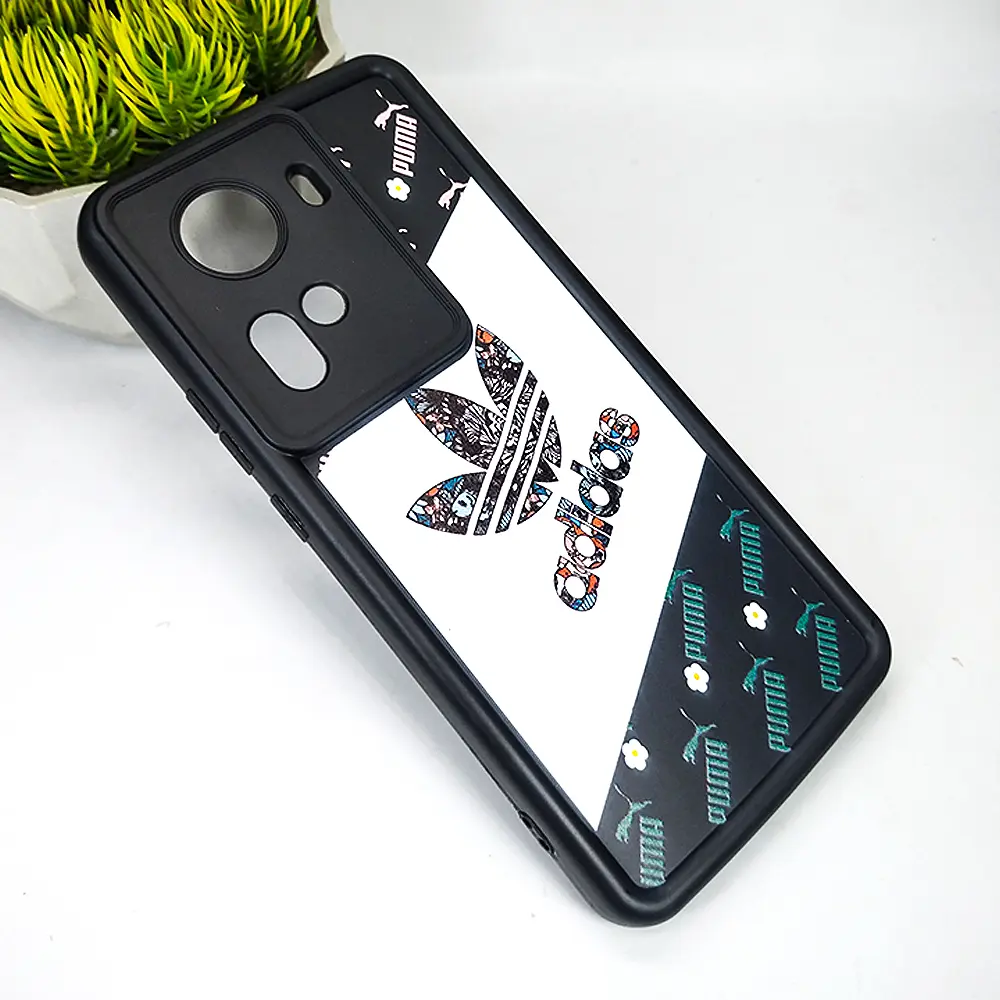 Oppo Reno 11 5G Logo Soft Silicone Printed Back Case - Classic Black