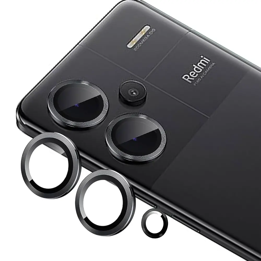[PL14MI13-3-2] Redmi 13 Black Camera Rings - Ultimate Lens Protection
