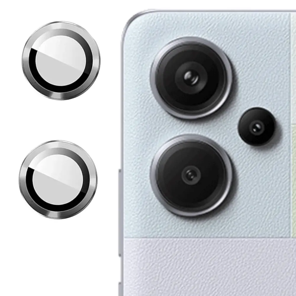 Stylish Silver Camera Rings for Redmi Note 13 4G - Enhance Your Photography