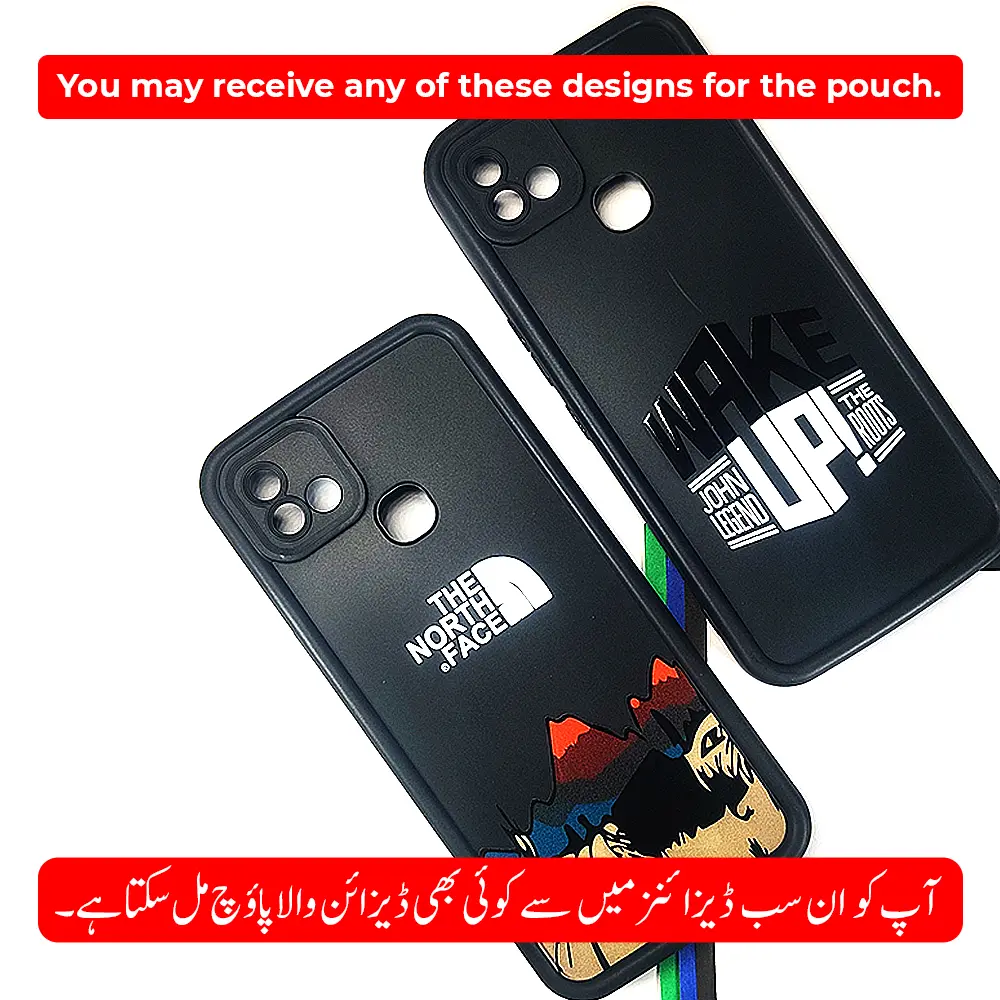 Infinix Hot 10i & Smart 5 Pro Soft Silicone Printed Back Case - Black