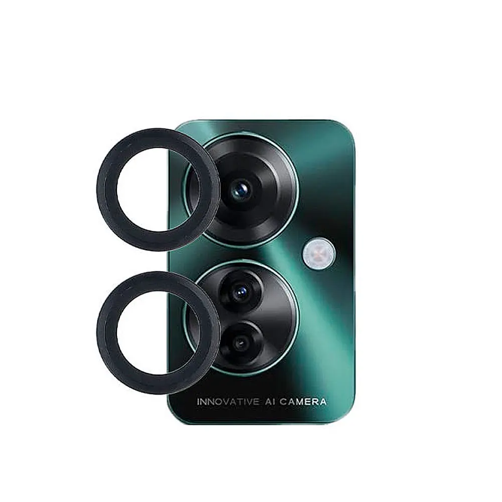 Oppo Reno 11F Camera Rings (BLACK)- Premium Quality Black Lens Protectors