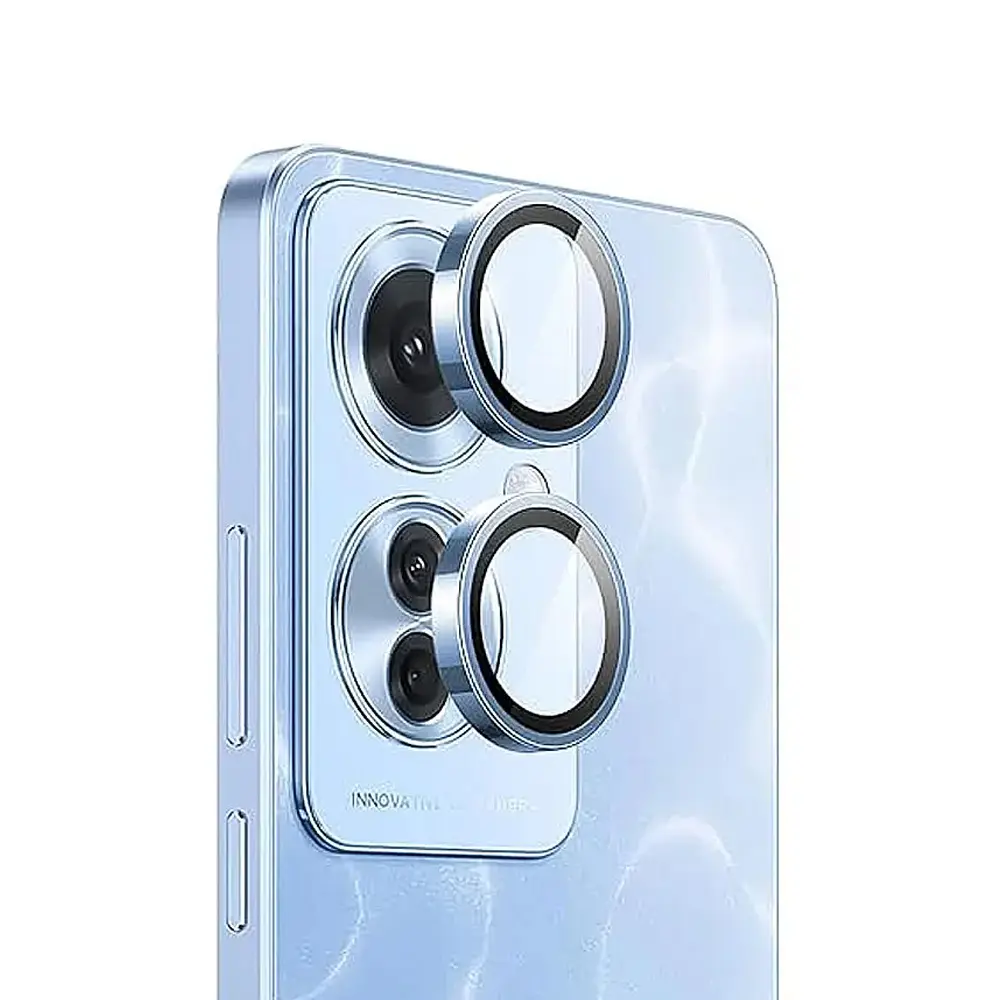 Stylish Blue Camera Rings for Oppo Reno 11F - Enhance Your Photography