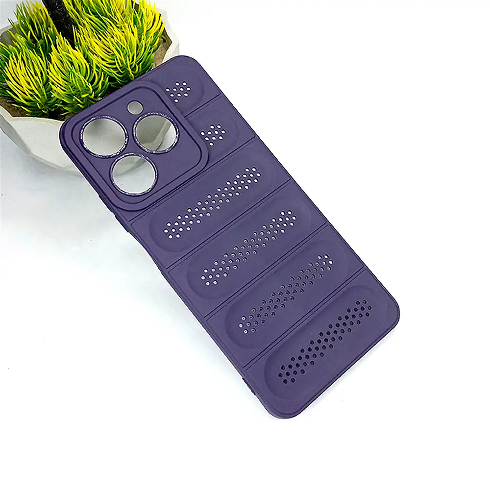 Oppo Realme C61/C63 Cooling Mesh Silicone Back Case - Purple