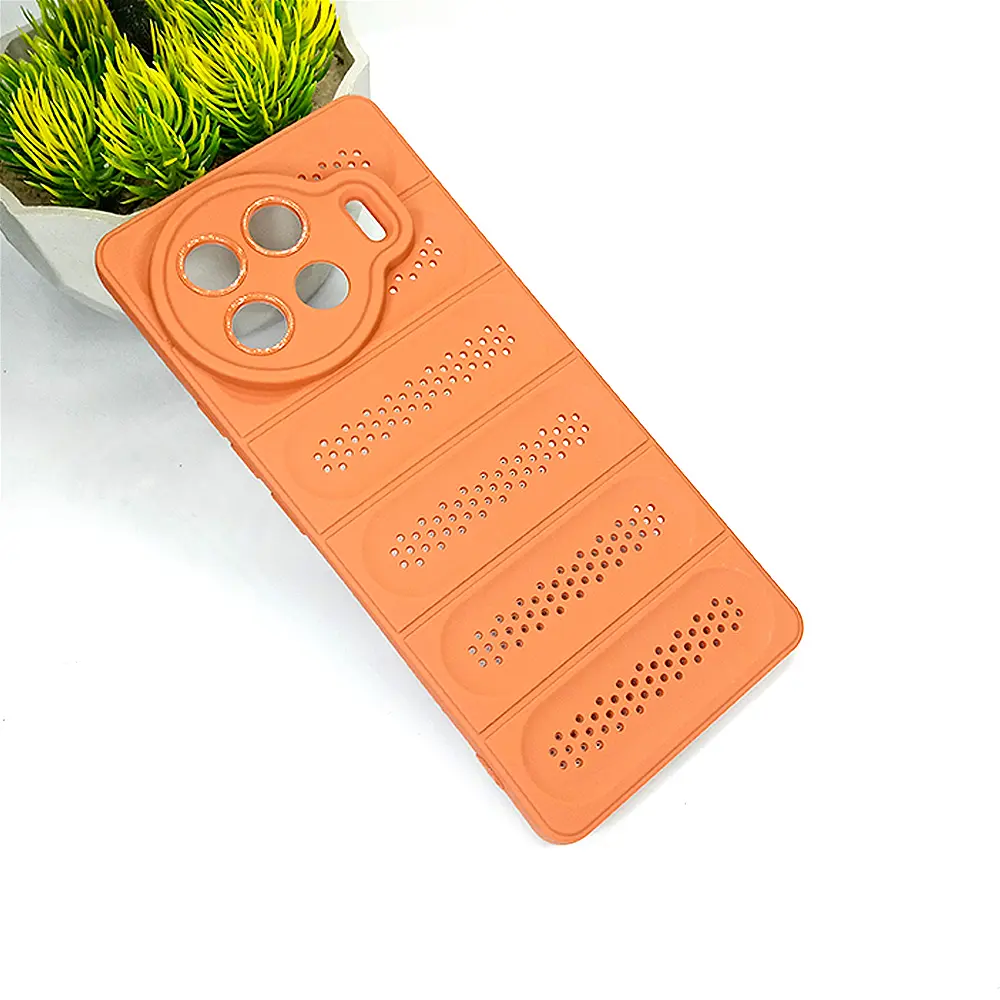 Tecno Spark 20 Pro Plus Cooling Mesh Silicone Back Case - Brown