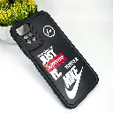 Xiaomi Redmi Note 11|Note 11S Logo Soft Silicone Printed Back Case (Black)