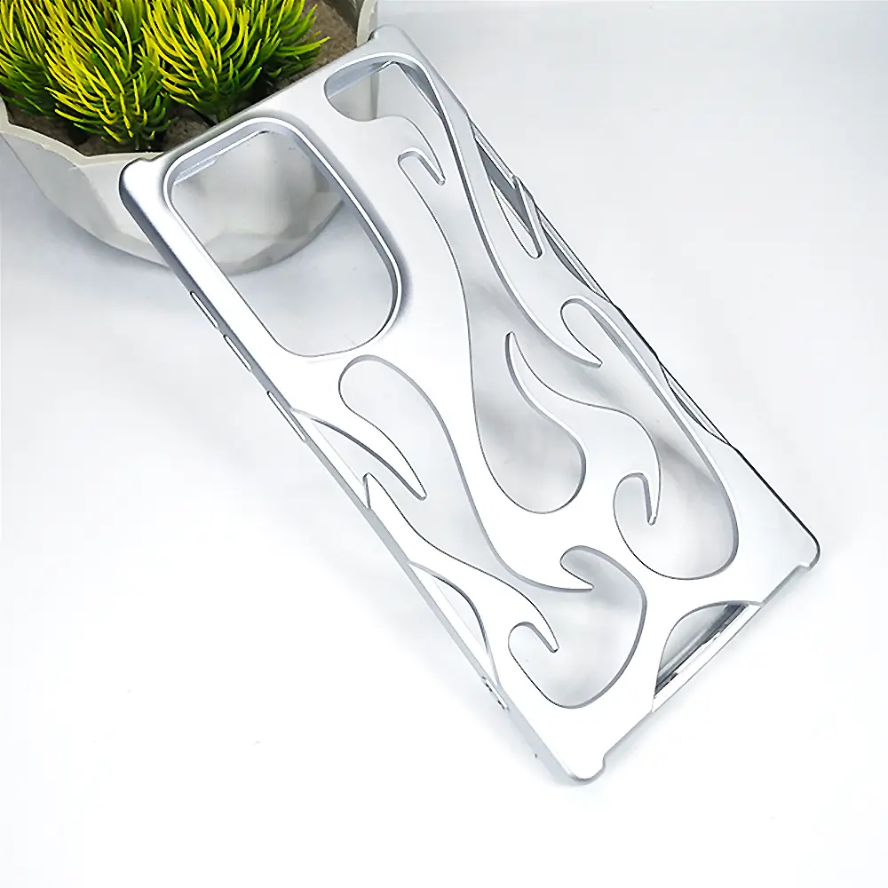 Samsung S22 Ultra FlameFlex Metal Feel Flexible Shock Proof Case (Silver)