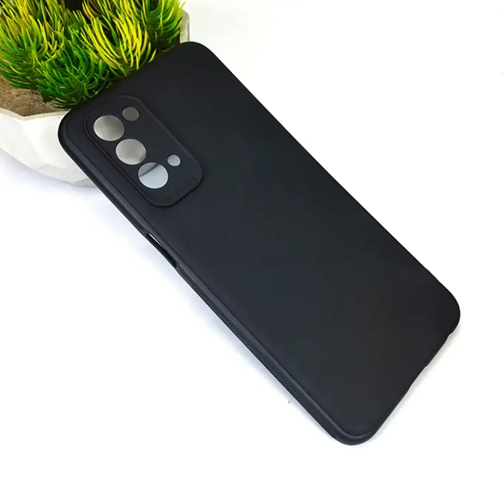 OnePlus Nord N200 Matte Soft Silicone Paper Case (Black)