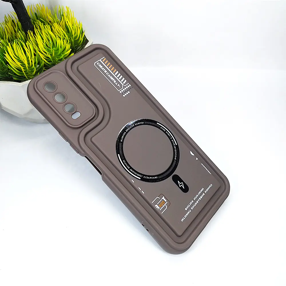 Vivo Y20|Y20i|Y20s|Y12A|Y12s Soft Silicone 3D Printed Back Case (Dark Brown)