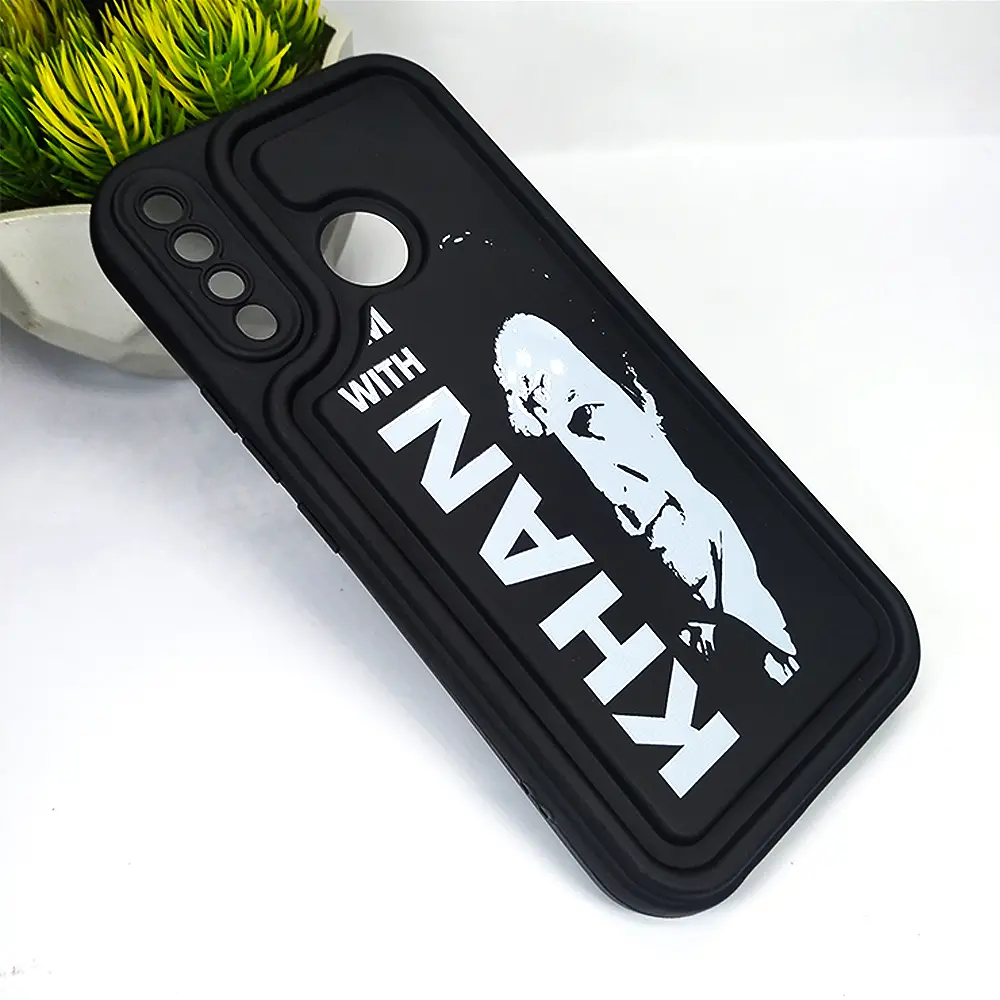 Infinix Hot 8|Hot 8 Lite|Tecno Spark 4 Soft Silicone 3D Printed Back Case (Black)