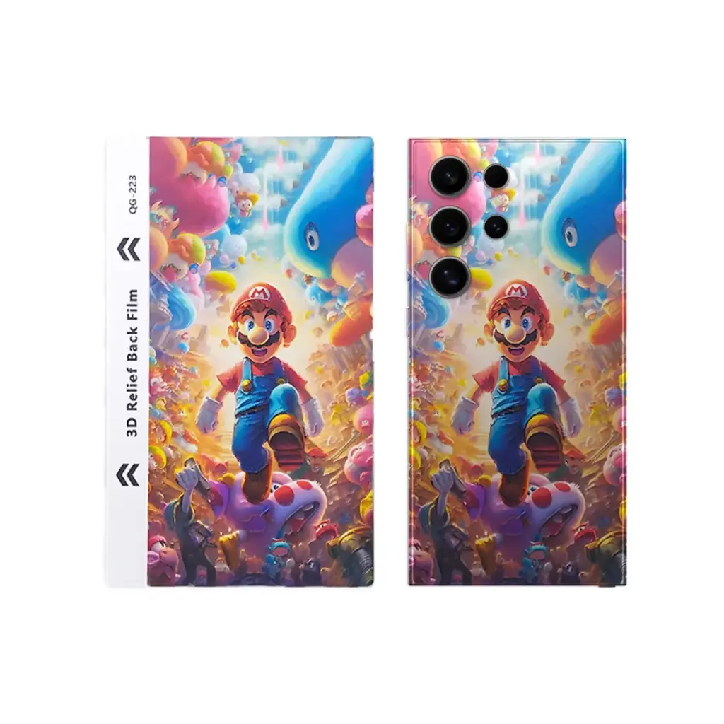 Super Mario 3D Printed Mobile Back Skin - Customizable & Fun Design