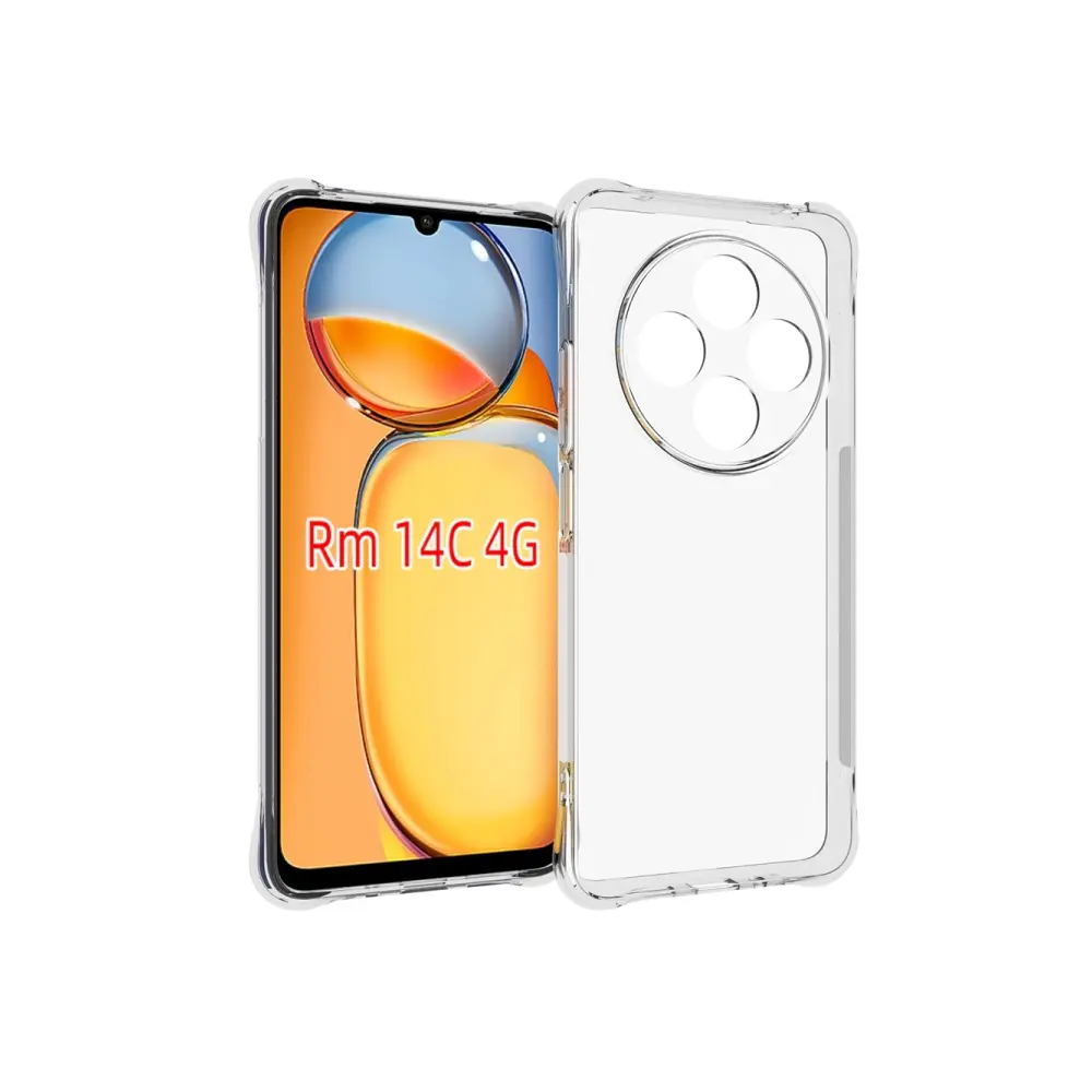 Xiaomi Redmi 14C Dust Plug TPU|Transparent Back Case