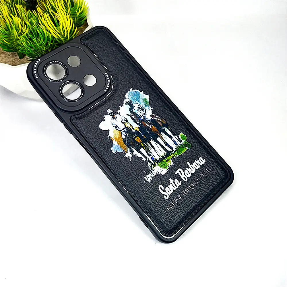 Vivo Y28 Soft Silicone Printed Back Case - Black