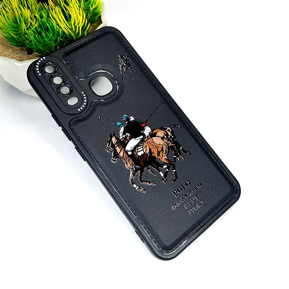 Vivo Y11 Y12 Y15 Y17 Soft Silicone Printed Back Case - Black Design