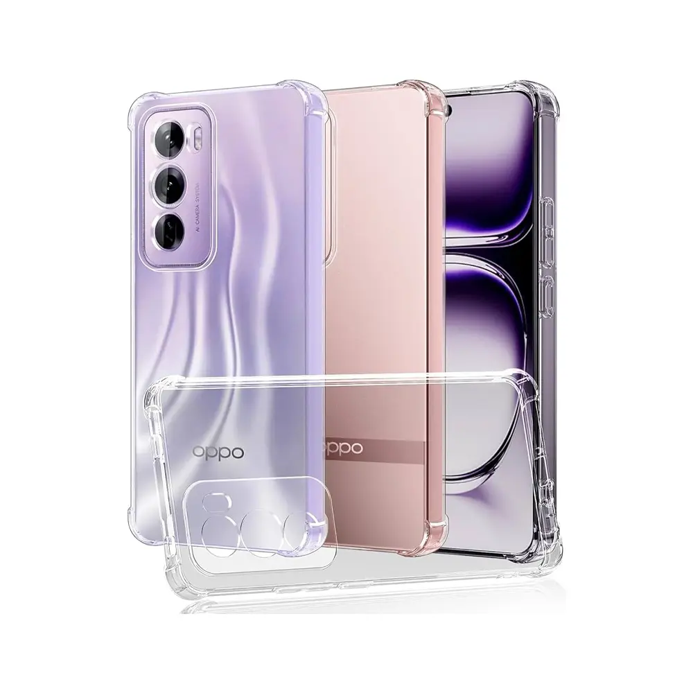 Oppo Reno 12 5G 1.5 MM TPU|Transparent Back Case
