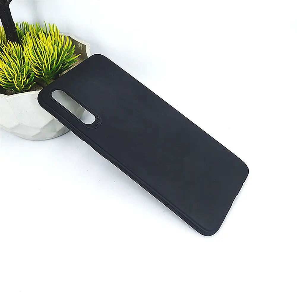 Samsung Galaxy A30s|A50|A50s Matte Soft Silicone Paper Back Case (Black)