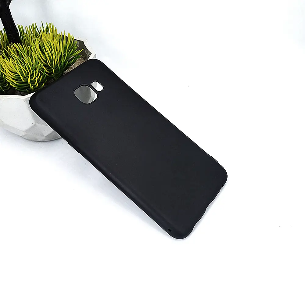 Samsung Galaxy C5|C5 Pro Matte Soft Silicone Paper Back Case (Black)