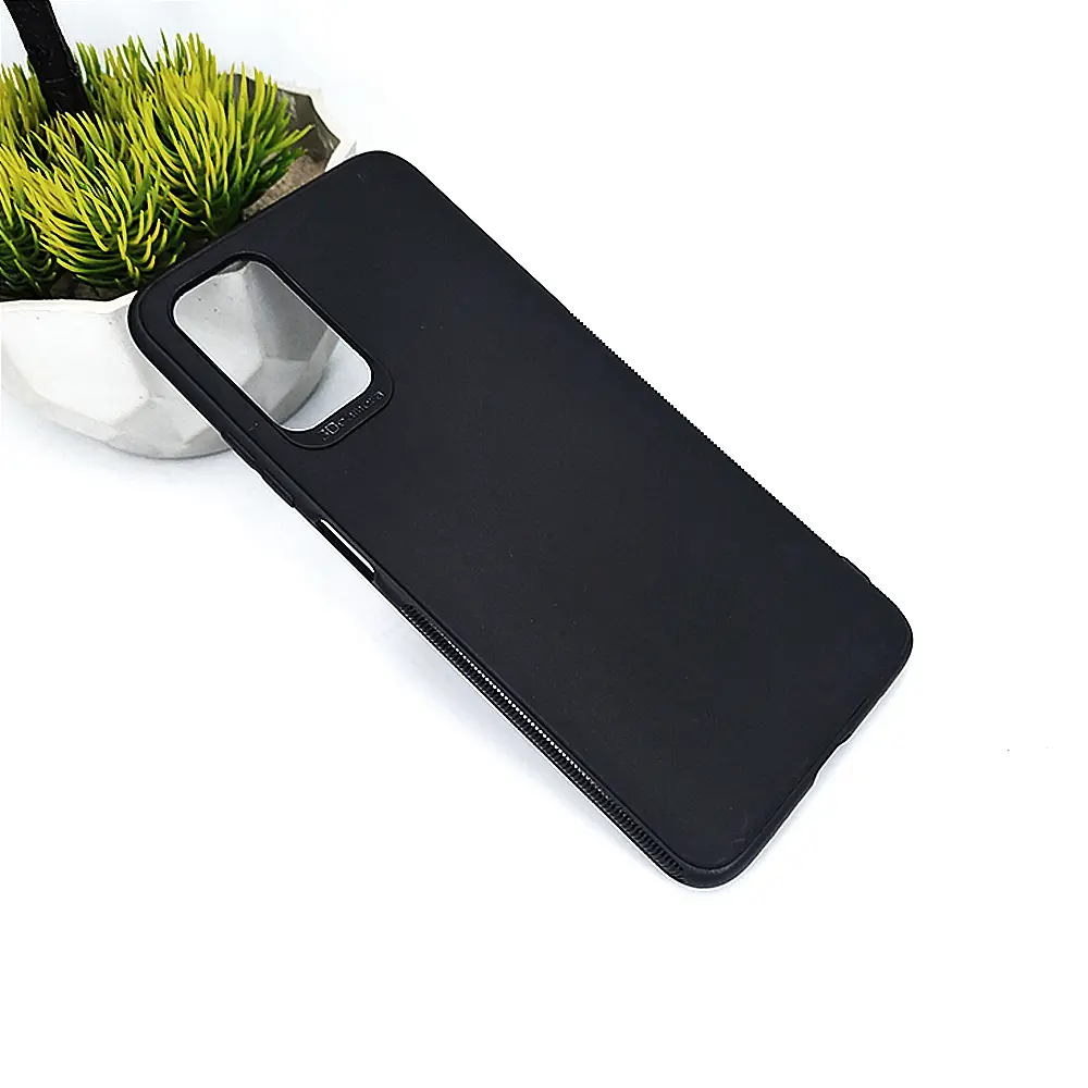 Xiaomi Redmi Poco M3|Redm 9T Matte Soft Silicone Paper Back Case (Black)