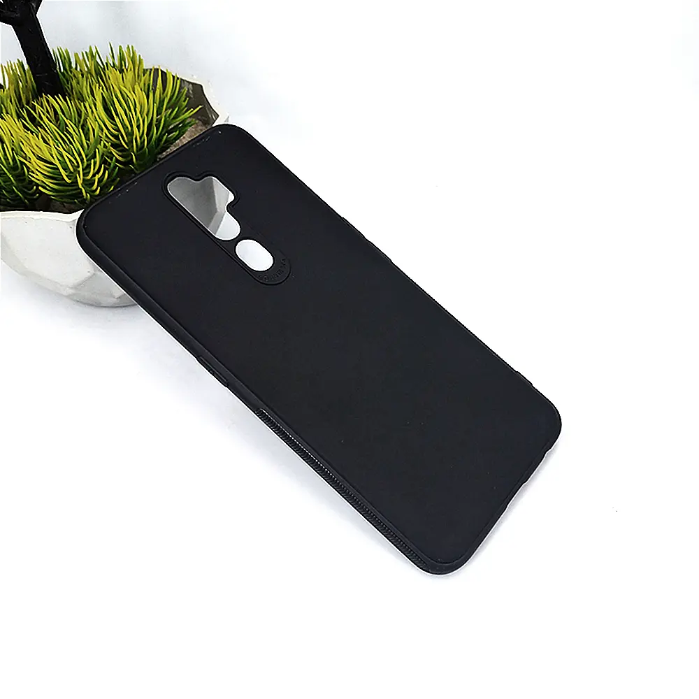 Oppo A5 2020|A9 2020 Matte Soft Silicone Paper Back Case (Black)