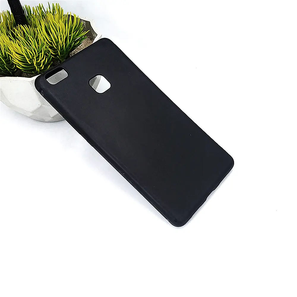 [PO4BHUP9L-4-2] Huawei P9 Lite|G9 Matte Soft Silicone Paper Back Case (Black)